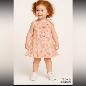 Troy x London 100% Cotton Pink Pillowcase Dress (L)